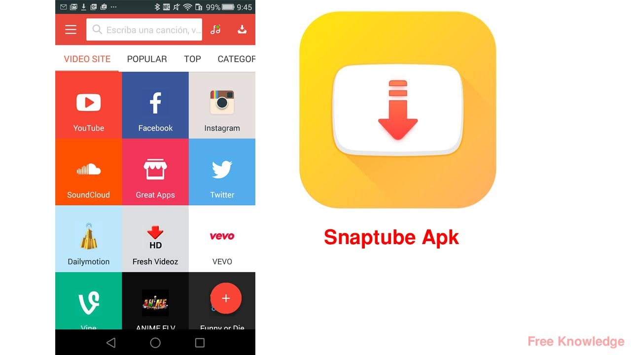 Download Snaptube Apk Free Video Downloader App For Android