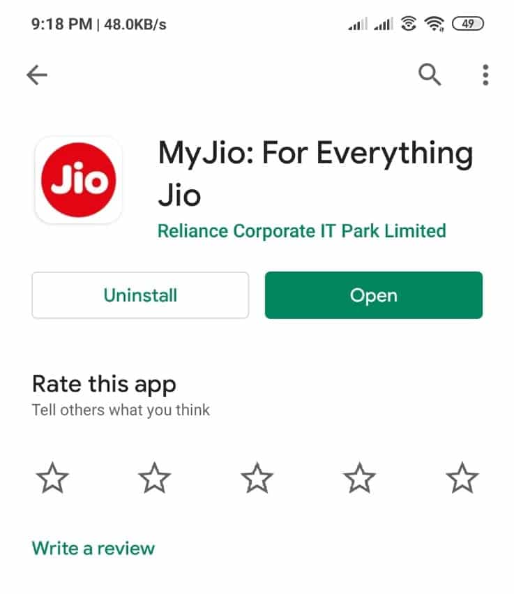 Check Jio Number using My Jio App
