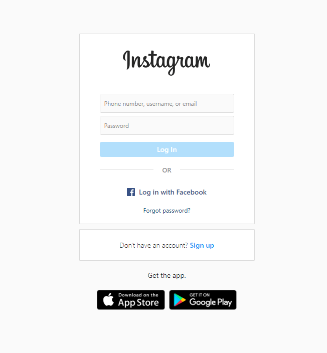 Deactivate Instagram account link