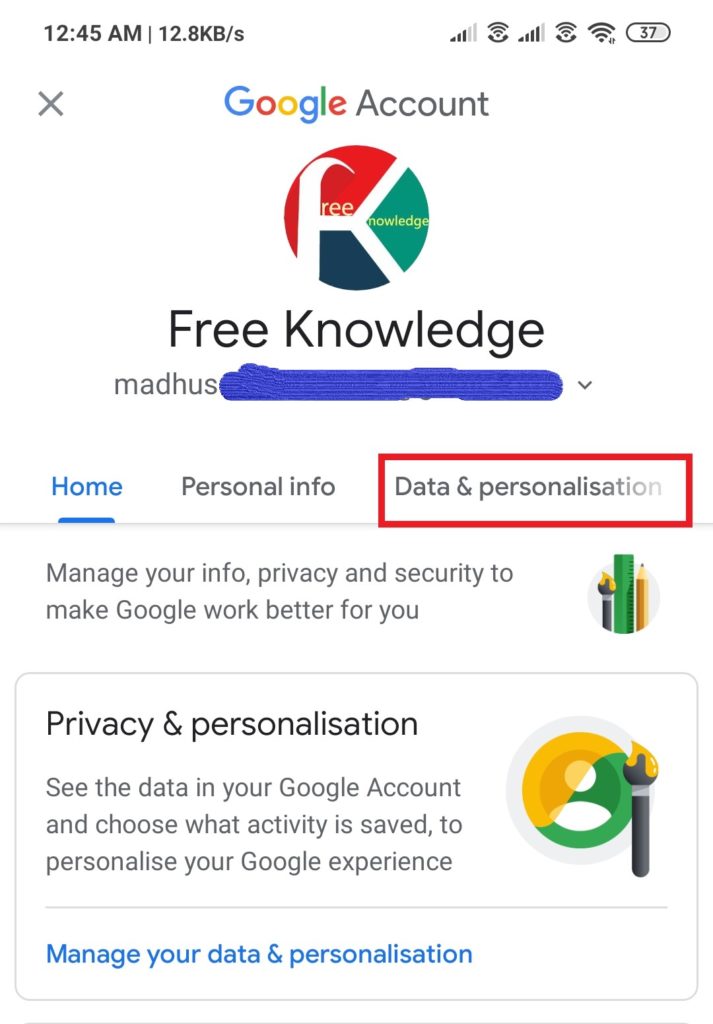 Delete Gmail Account from Android