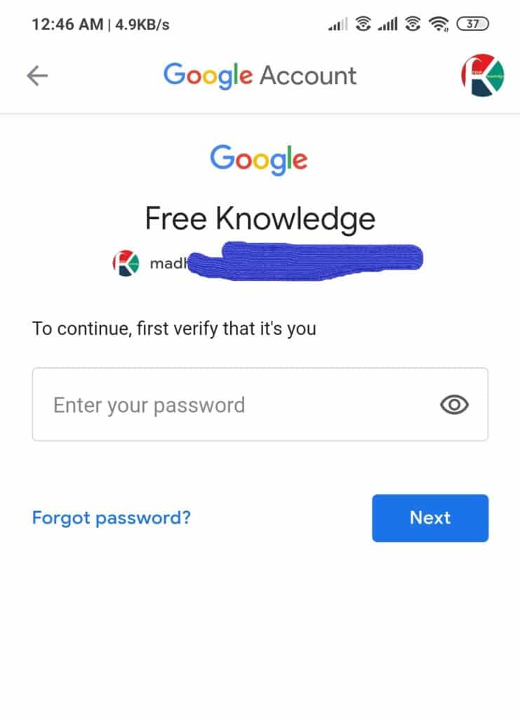 Delete Gmail Account from Android