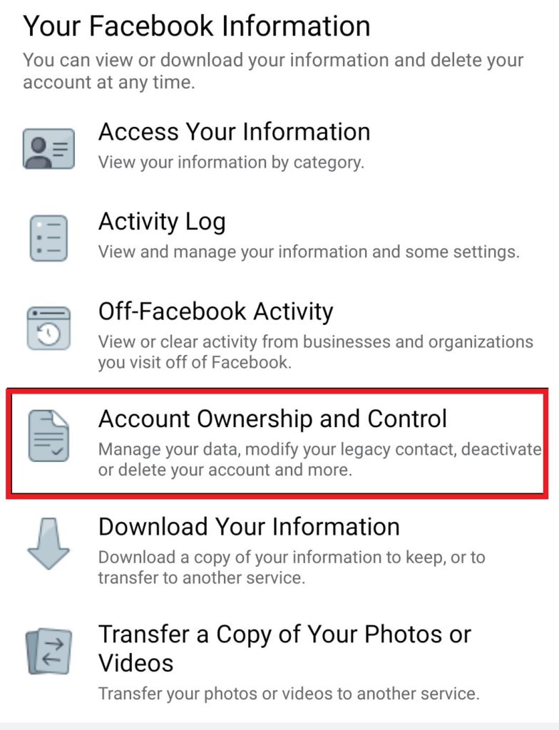 Delete Facebook Account from Mobile