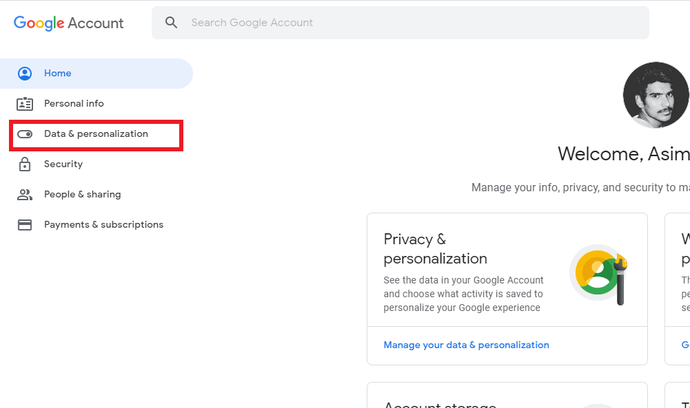 Delete Google Account from PC