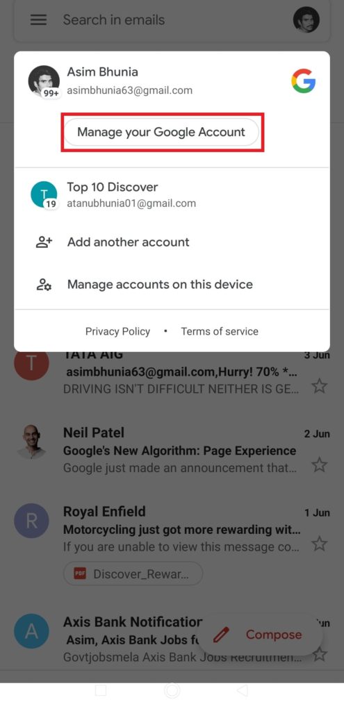 Delete Your Google Account from Android