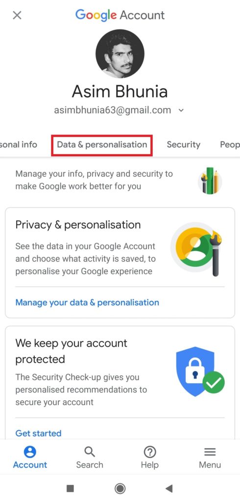 Delete Your Google Account on Android